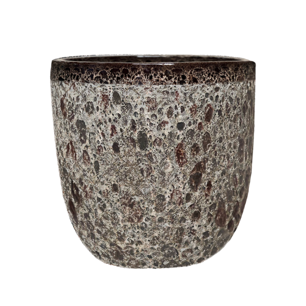 VT.18184E – Lava Brown – Brown clay – Egg shape